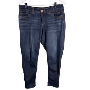 Democracy Ab Technology Women's Jeans Size 8 Mid Rise Tapered Leg Cropped Soft